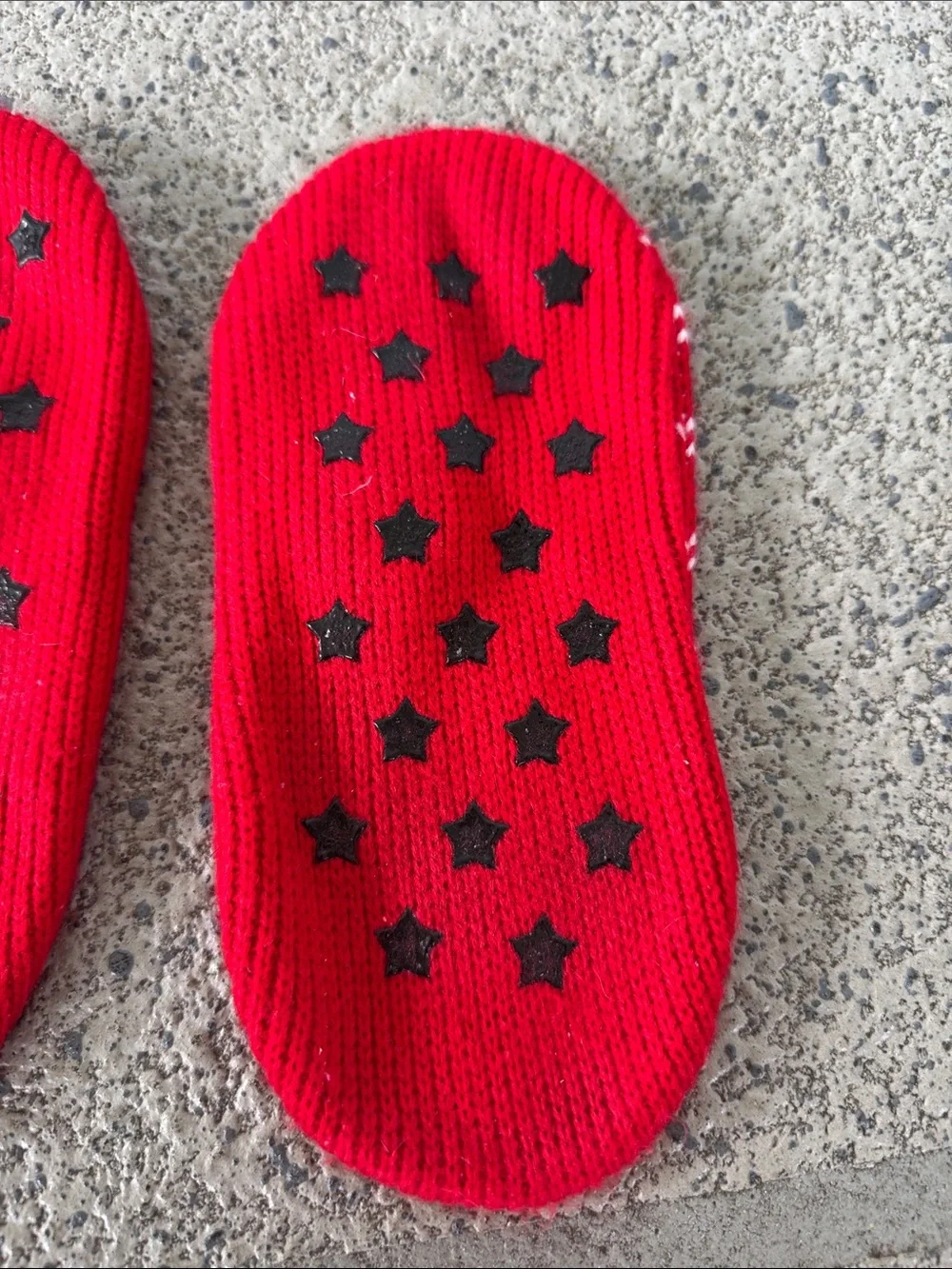 Vintage Y2K Paul Frank red embroidered logo knit Maryjane slipper socks small